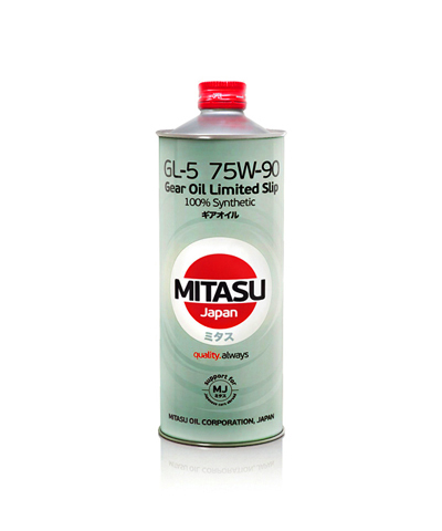Масло трансмиссионное Mitasu Gear Oil GL-5 75W-90 LSD 1 л, Масла трансмиссионные